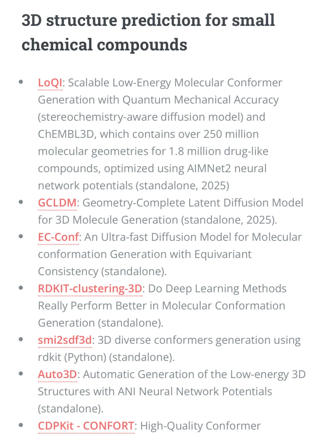 分子对接、虚拟筛选——所有工具网站合集
