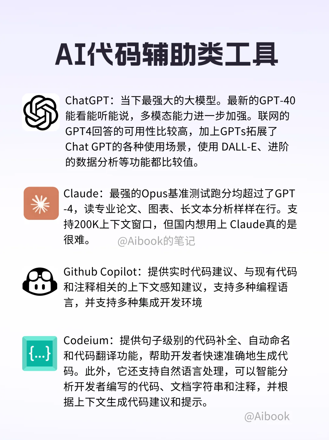 吐血整理！最强AI工具推荐，实用App快码住
