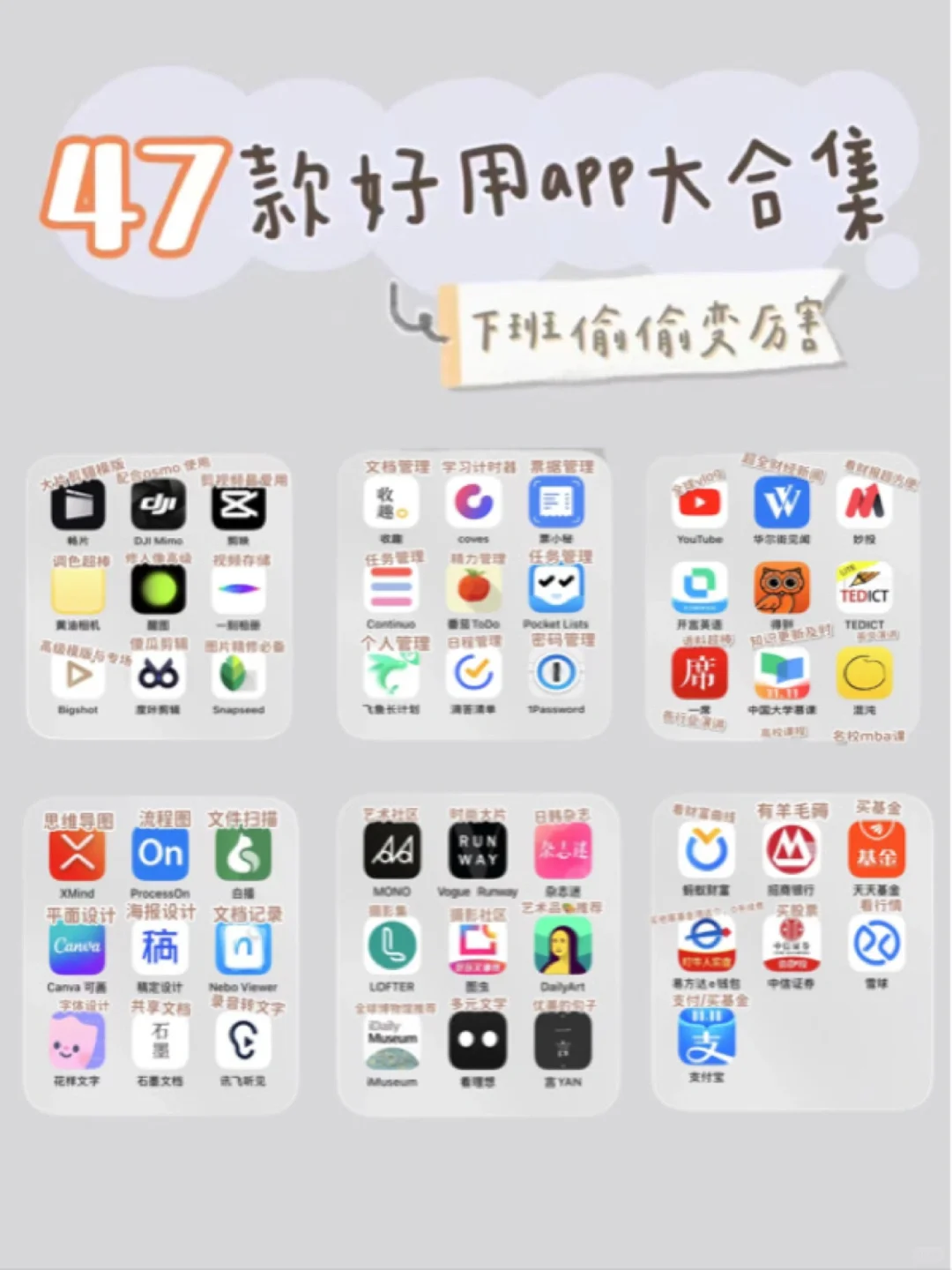 盘点年度好用的神仙app，上班族都给我下载📲