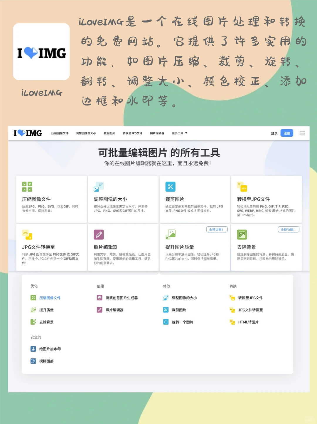 免费图片处理工具全攻略：6款精选推荐