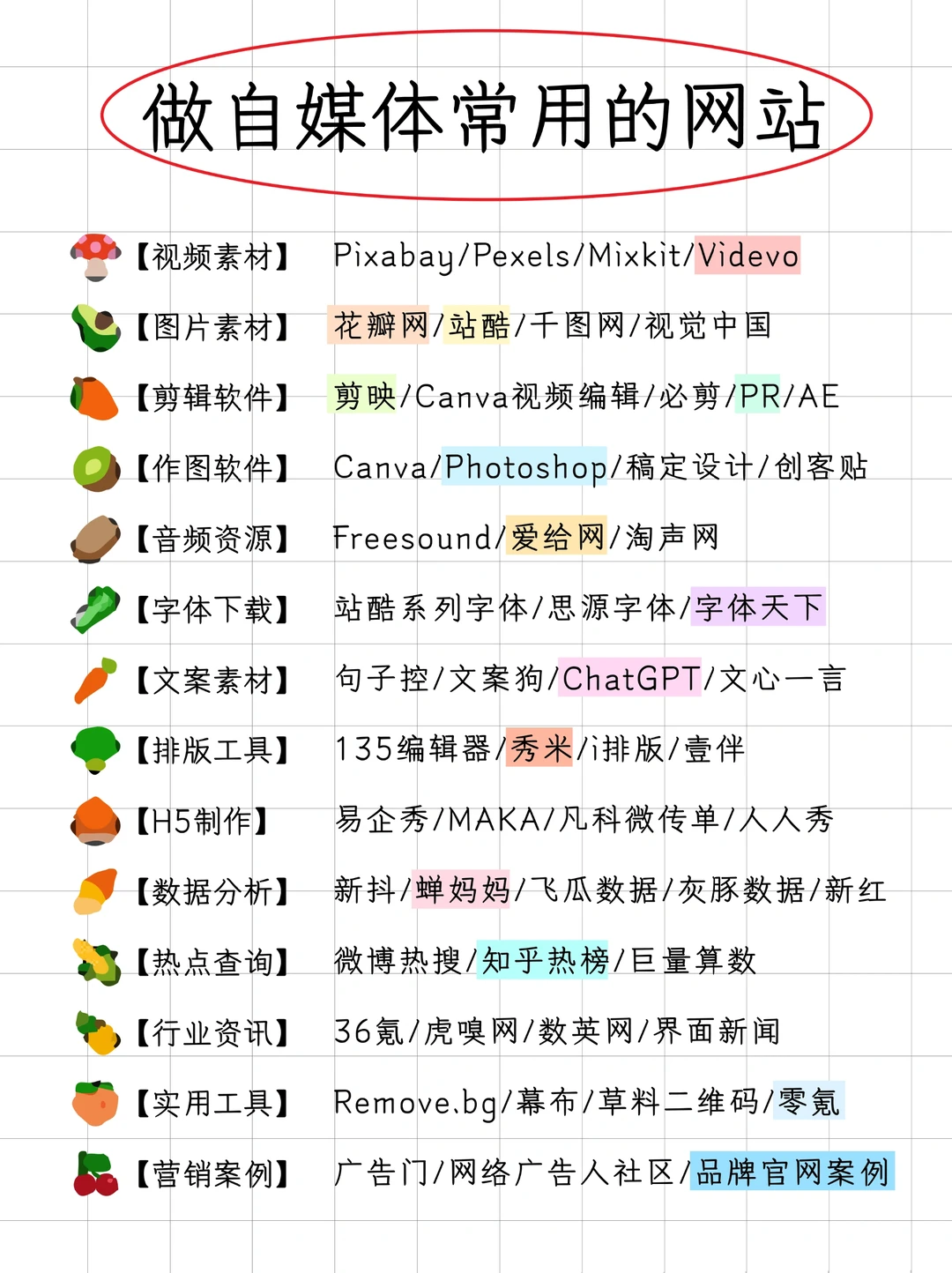 自媒体人用了就离不开的实用网站🔥