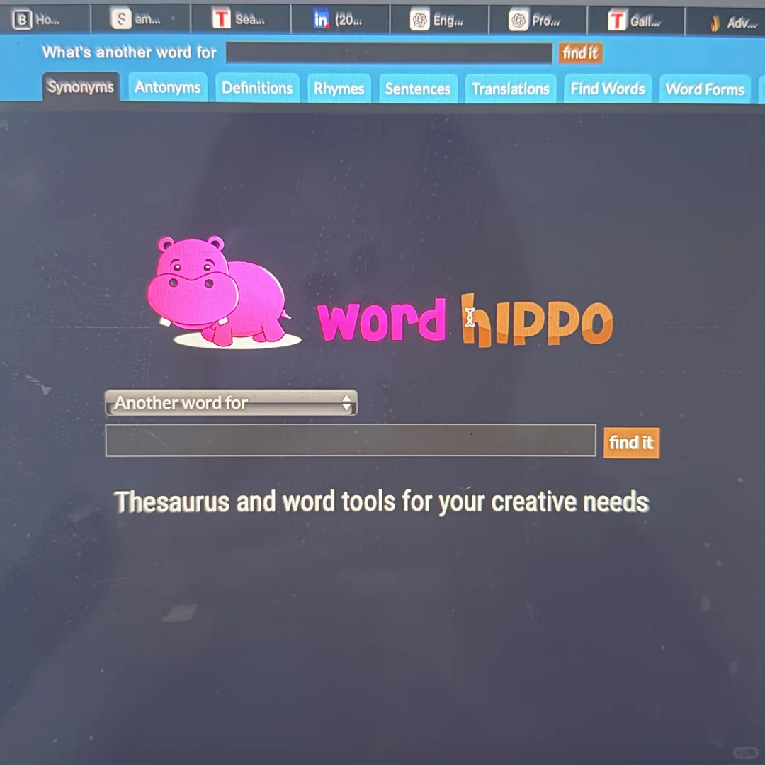 写论文必备之英文同义词网站