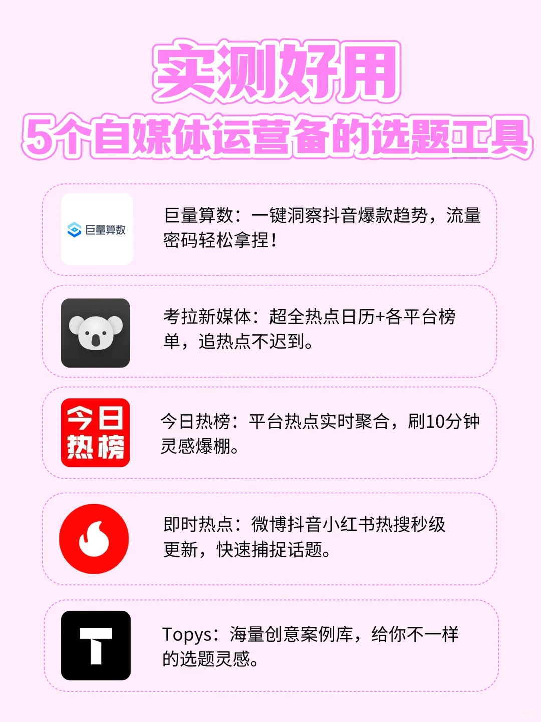 爆款选题不用愁！5个自媒体人私藏灵感工具