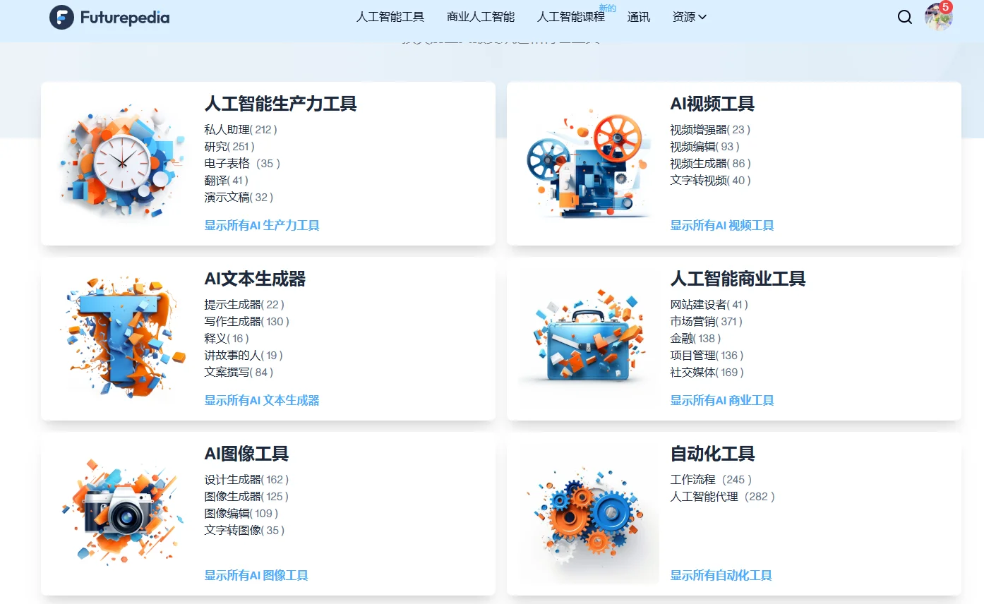 AI大合集，1000+AI工具都集合在一个网站