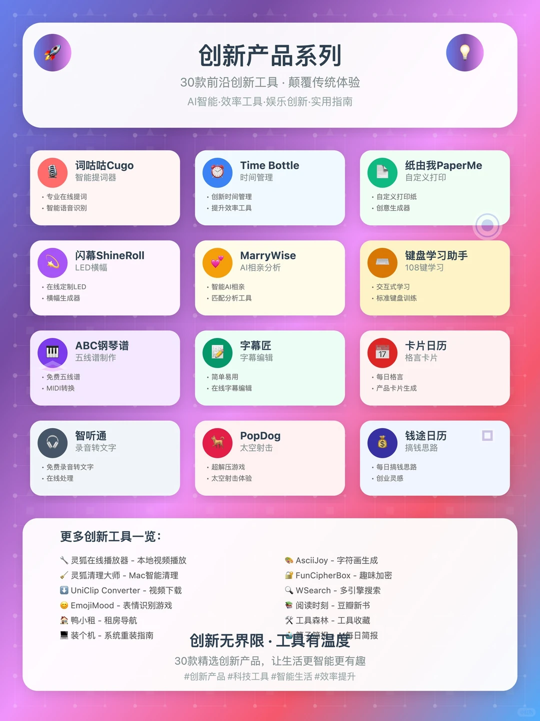 50多个完全免费、实用的网站工具推荐