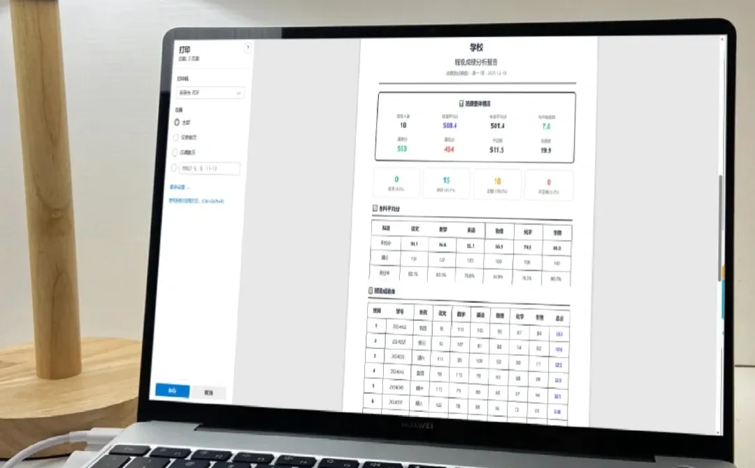 我天❗30秒一键搞定全班期中成绩分析可视化