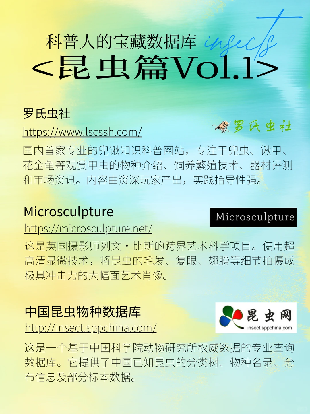 虫！9个压箱底的虫虫网站！