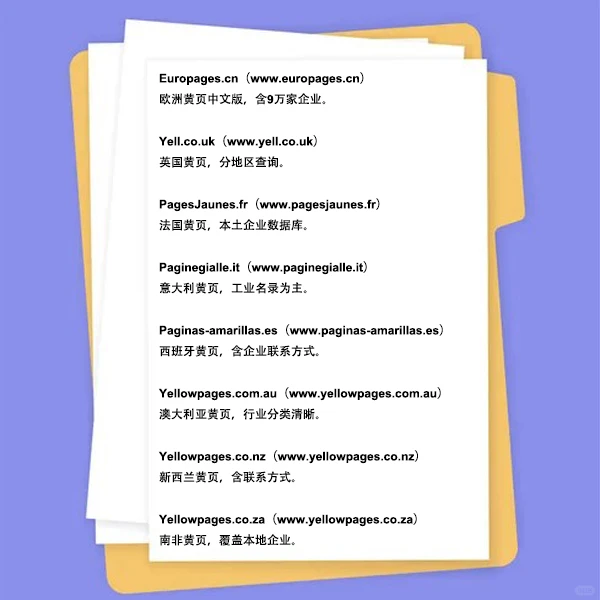 实用黄页网站分享，赶紧收藏！