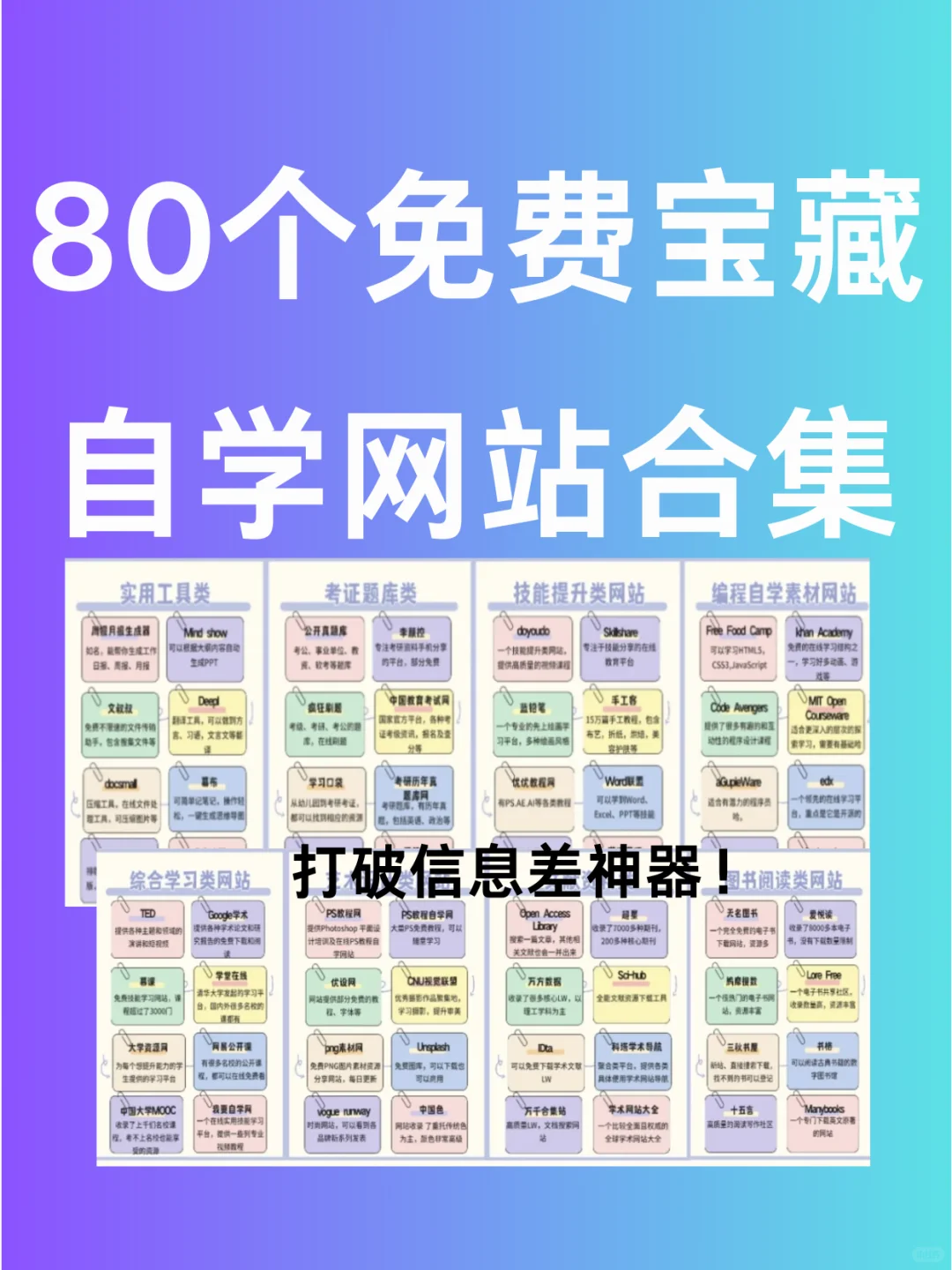 80个免费搜刮的网站，全网资源轻松拥有