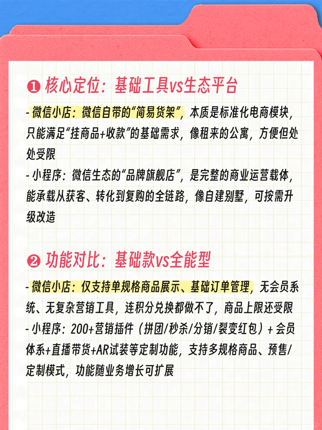 纠结做微信小店还是小程序？新手开店🔥