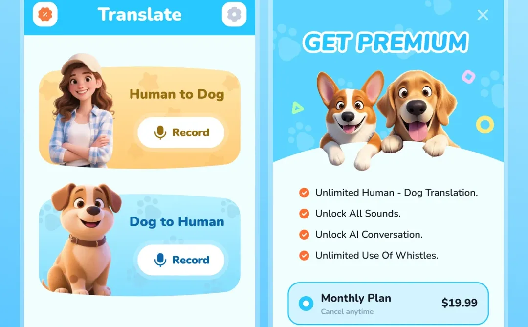 原创UI项目 I 海外宠物翻译APP设计