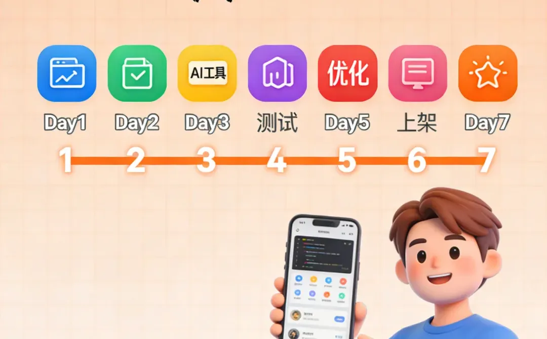 如何通过AI让你7天搞定App开发？打工人也能