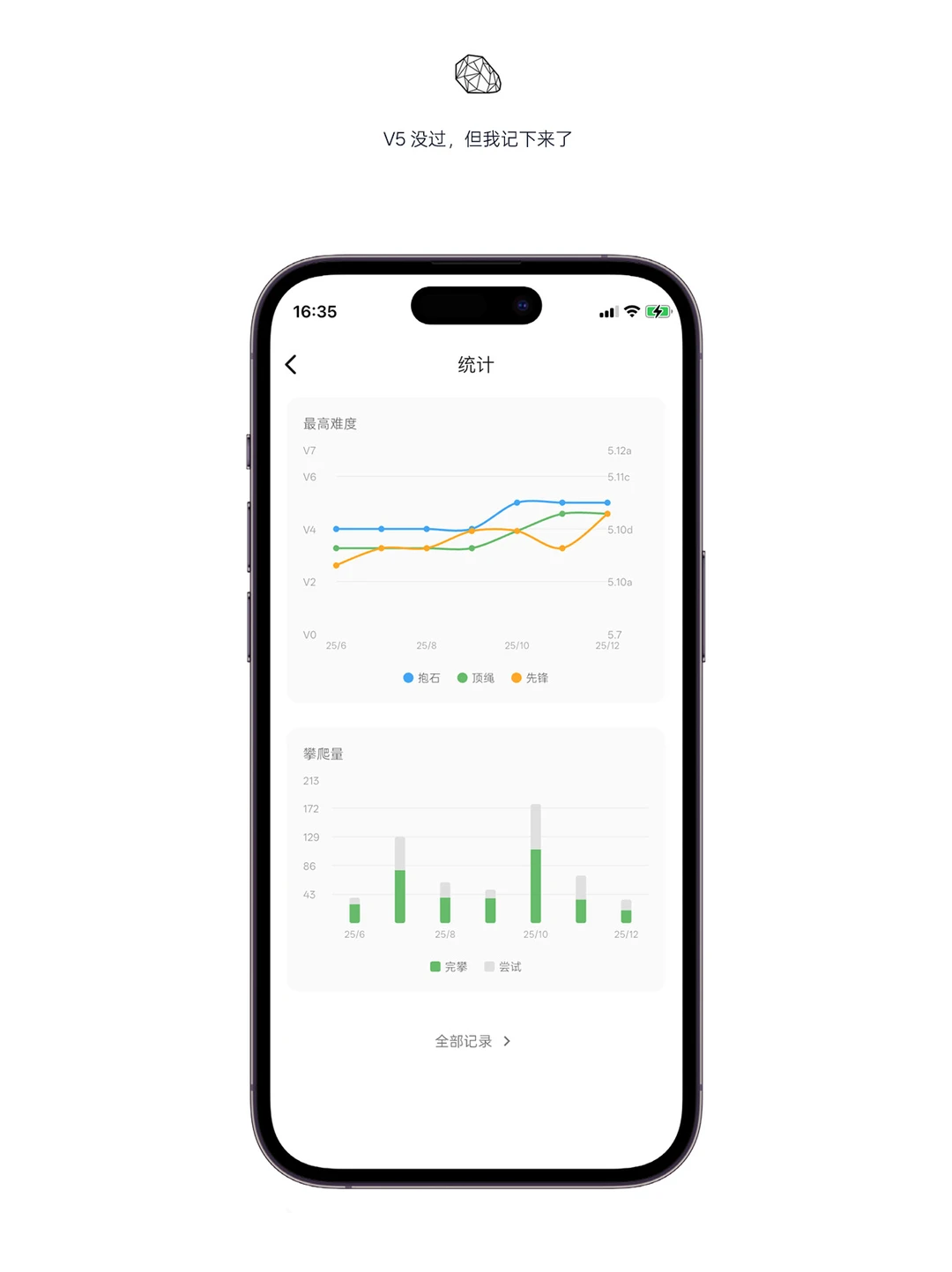 攀岩笔记 2.0，已更新
