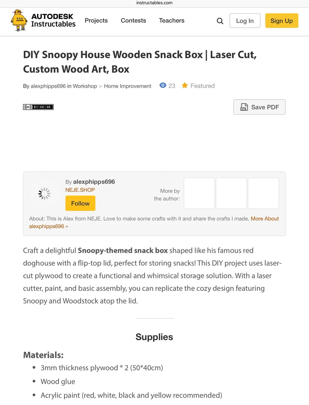 发现了一个DIY制作创意分享的网站