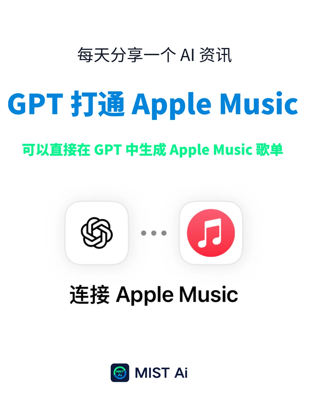 可以让GPT帮你生成AppleMusic歌单了！