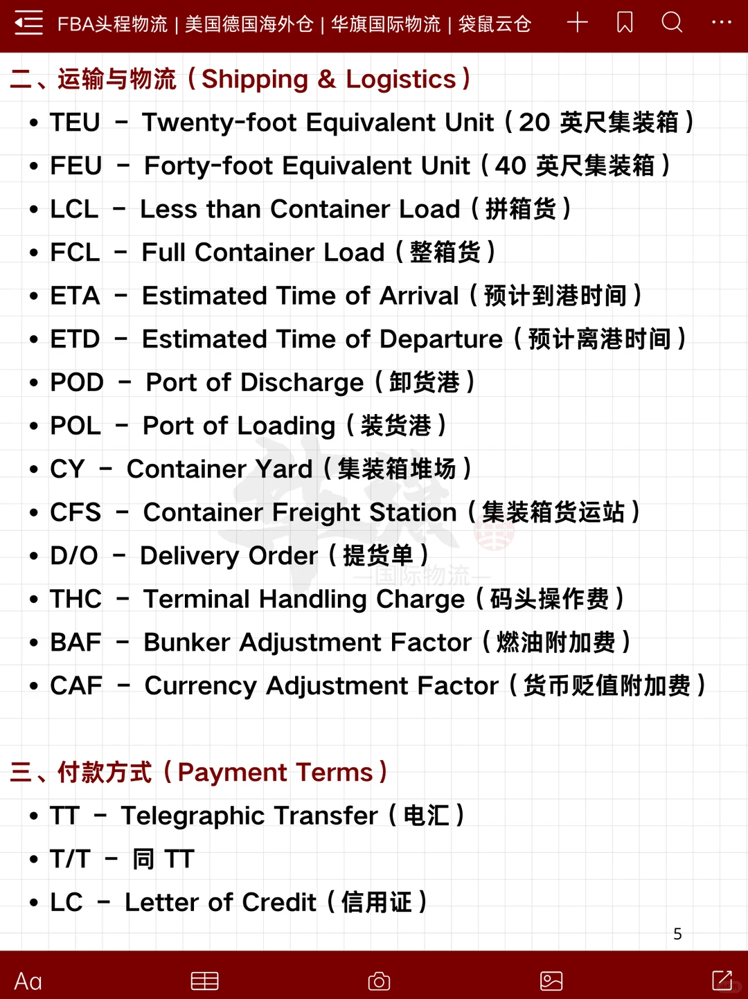 外贸人必备宝藏APP！外贸术语120条