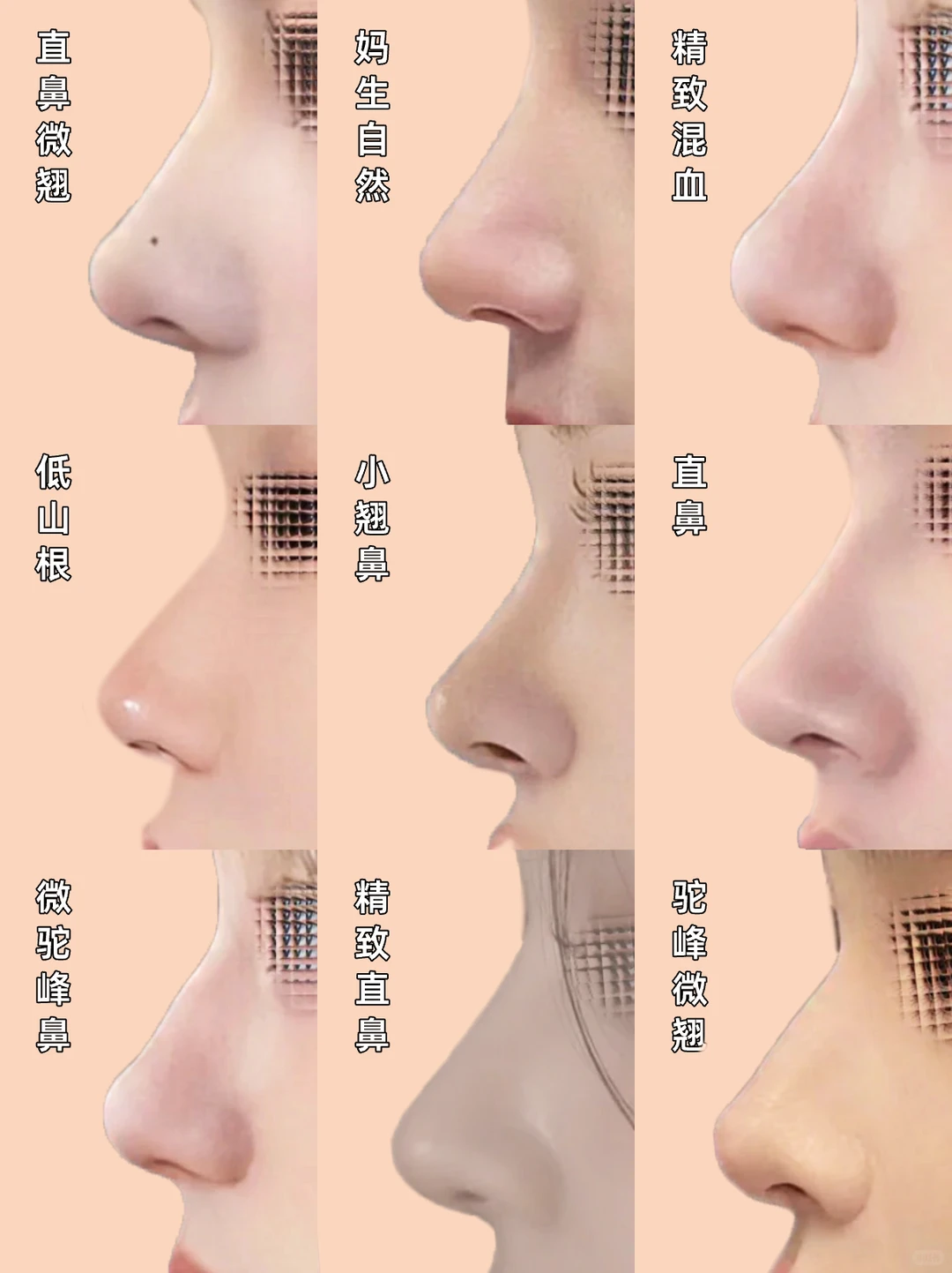 九种鼻型👃你喜欢哪款？