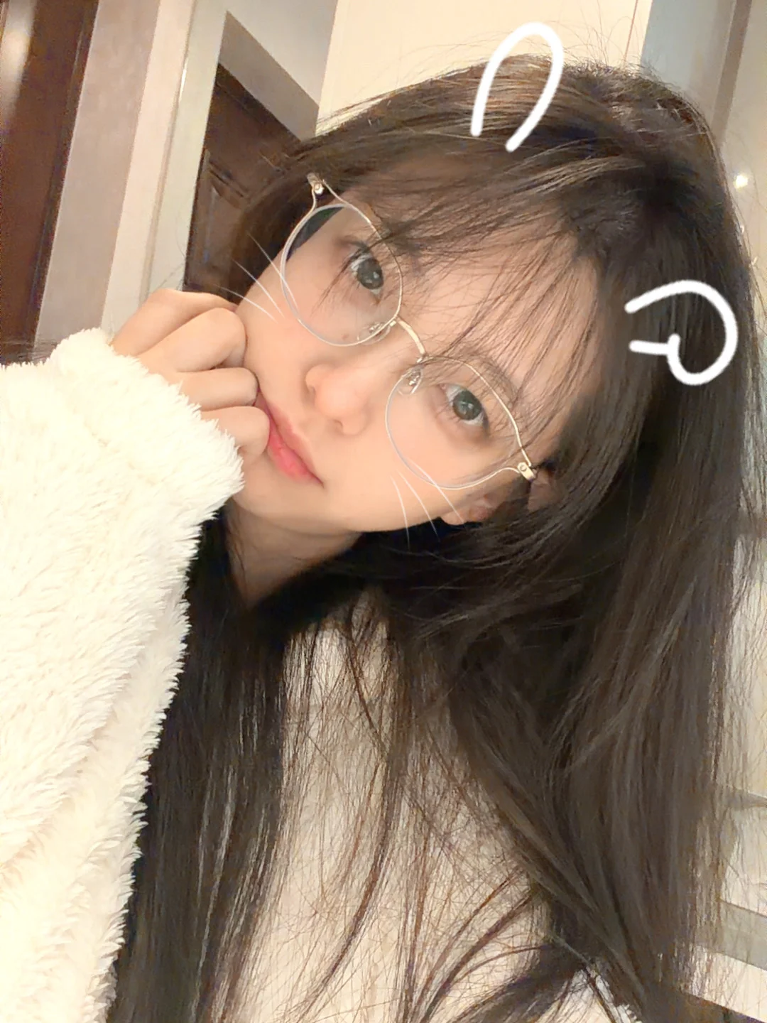 洗完澡自拍一下