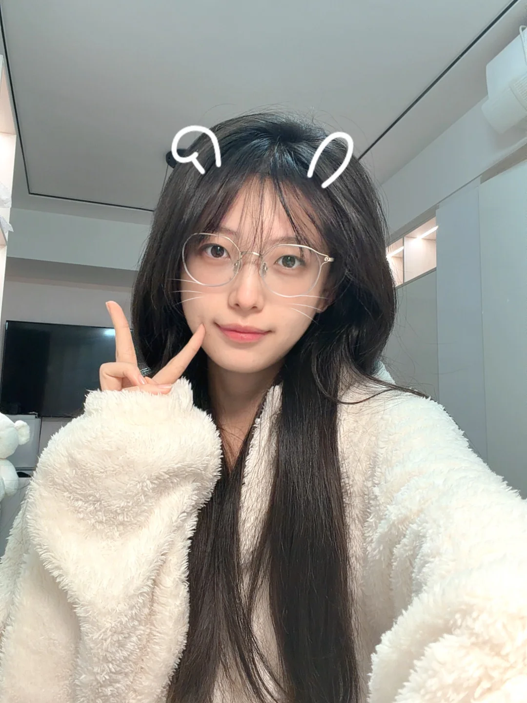 洗完澡自拍一下