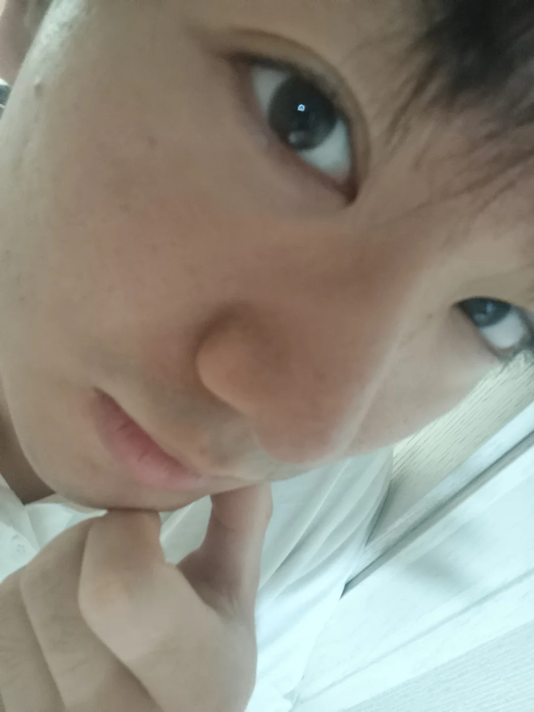 素颜，接受现实……