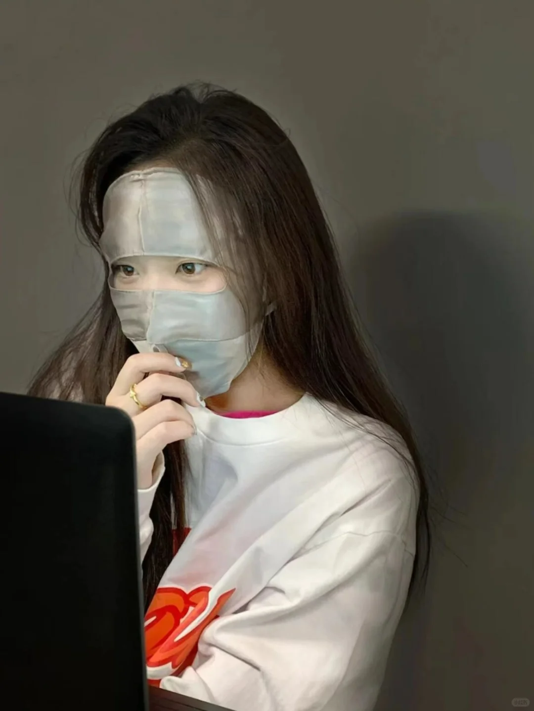 水光后 上班连戴7天的面罩❗️