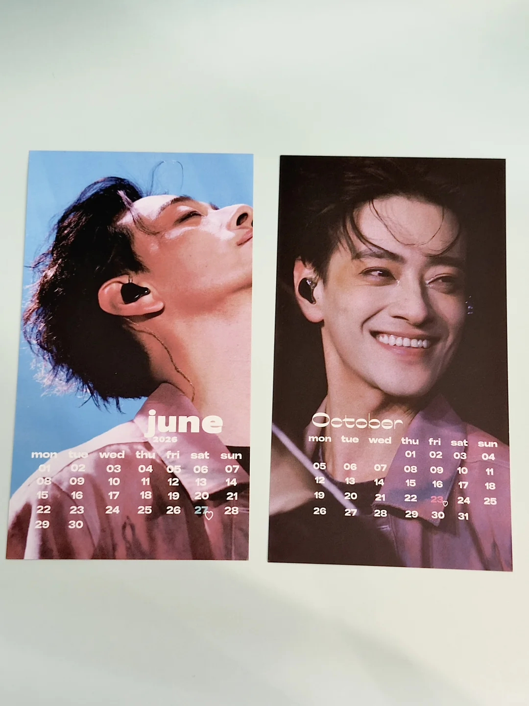 把今年拍的我担做成了日历卡…