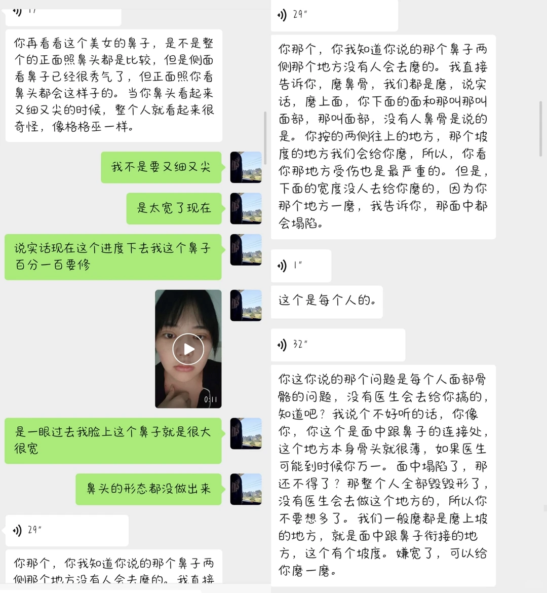 鼻子做成这样还跟我说我要求高