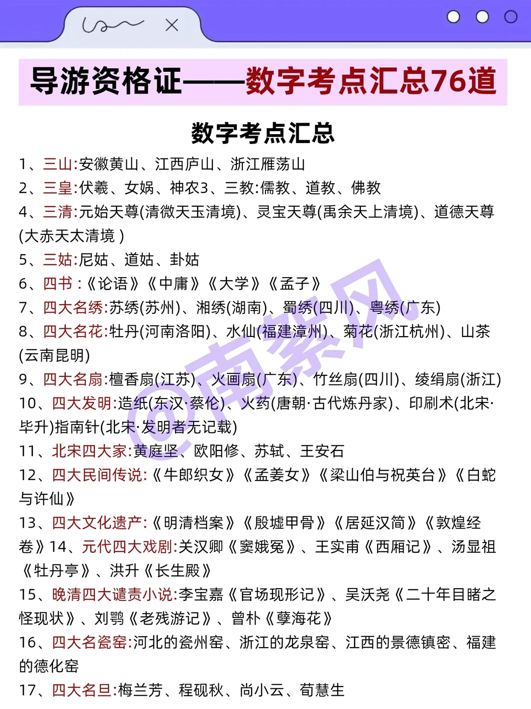 导游证打算裸考的人，反正就这8套卷！