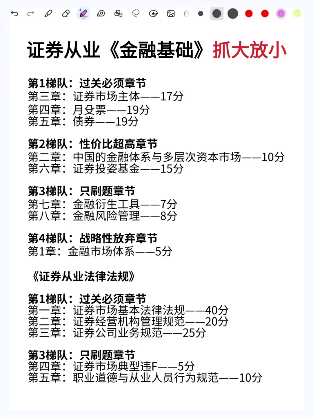 10天逼自己过证券从业｜按这节奏背完稳拿证