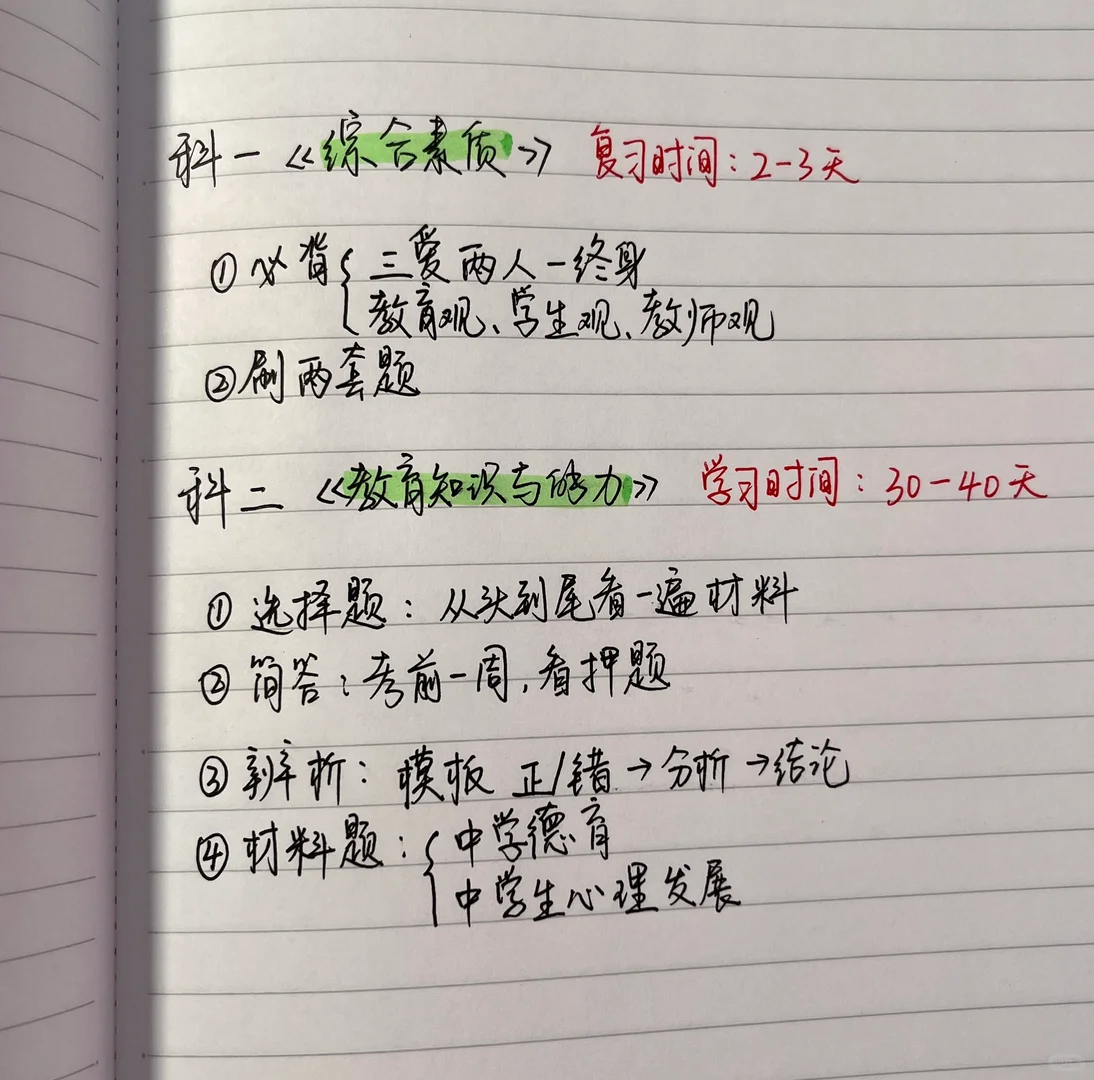 非师范生拿下教资🌈笔试+面试全攻略💯