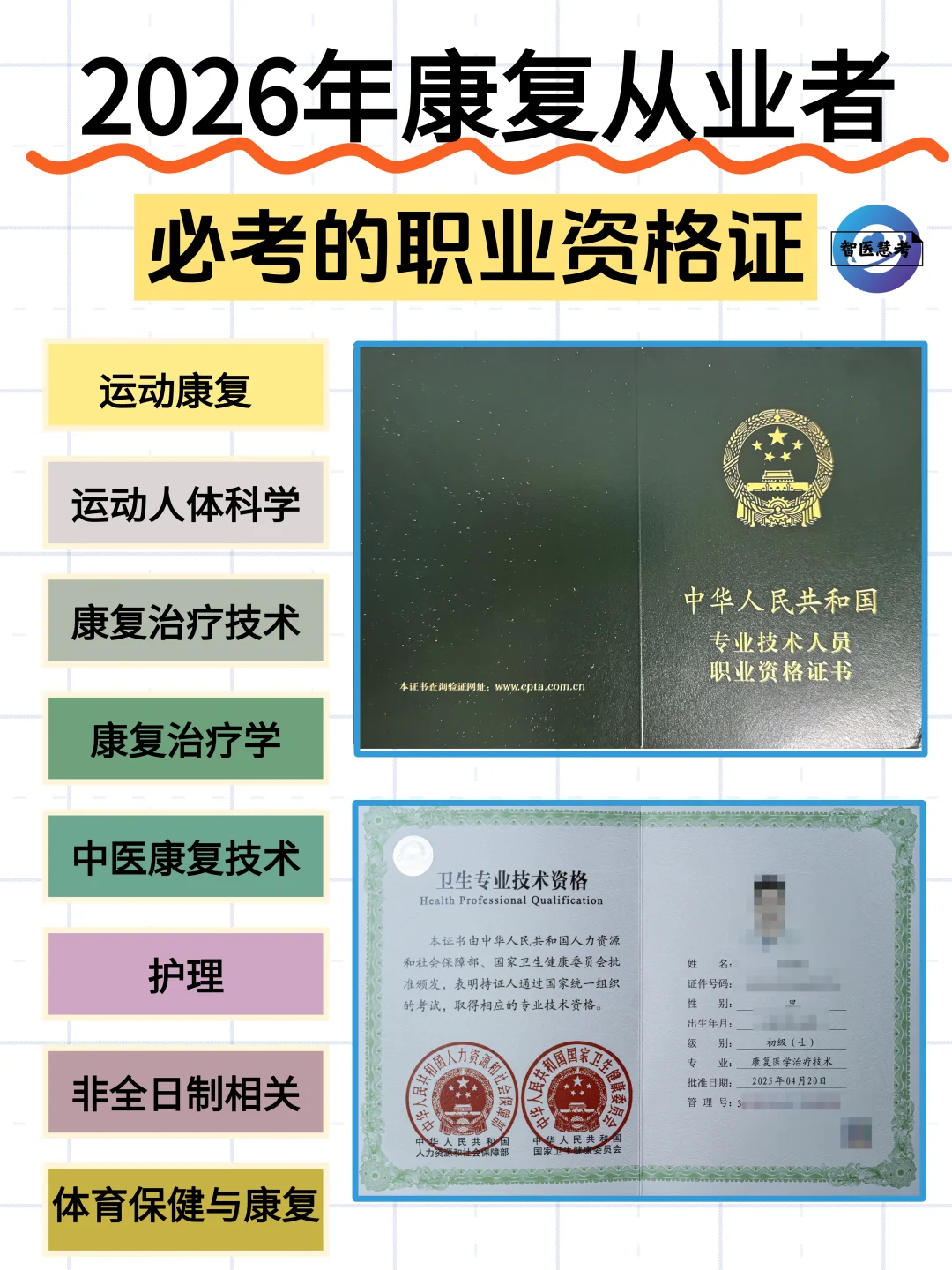 康复考证指南，如果报考？报考流程？时间？