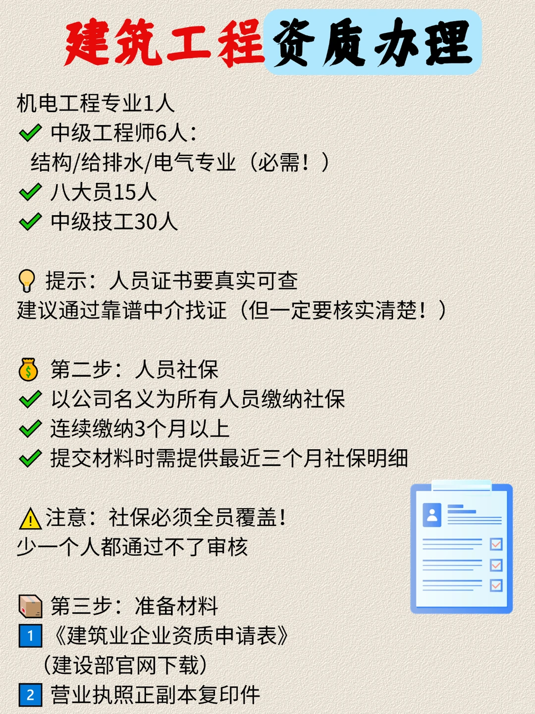 🏗️【新手必看】手把手教你办理建筑资质