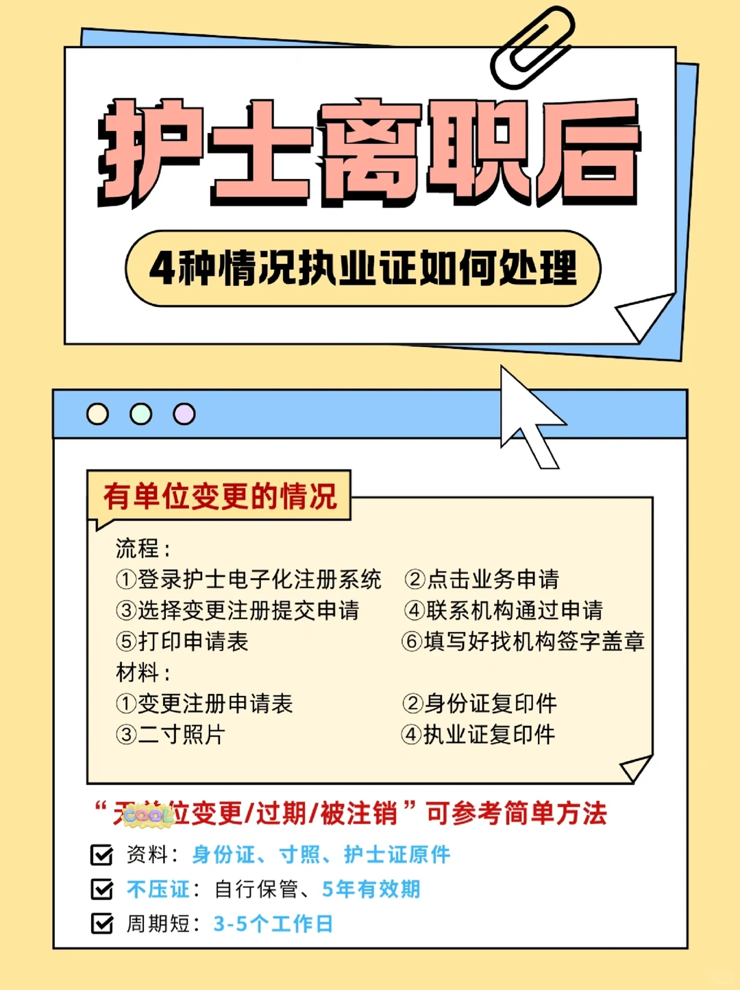 护士离职后，遇到这4种情况执业证怎么处理