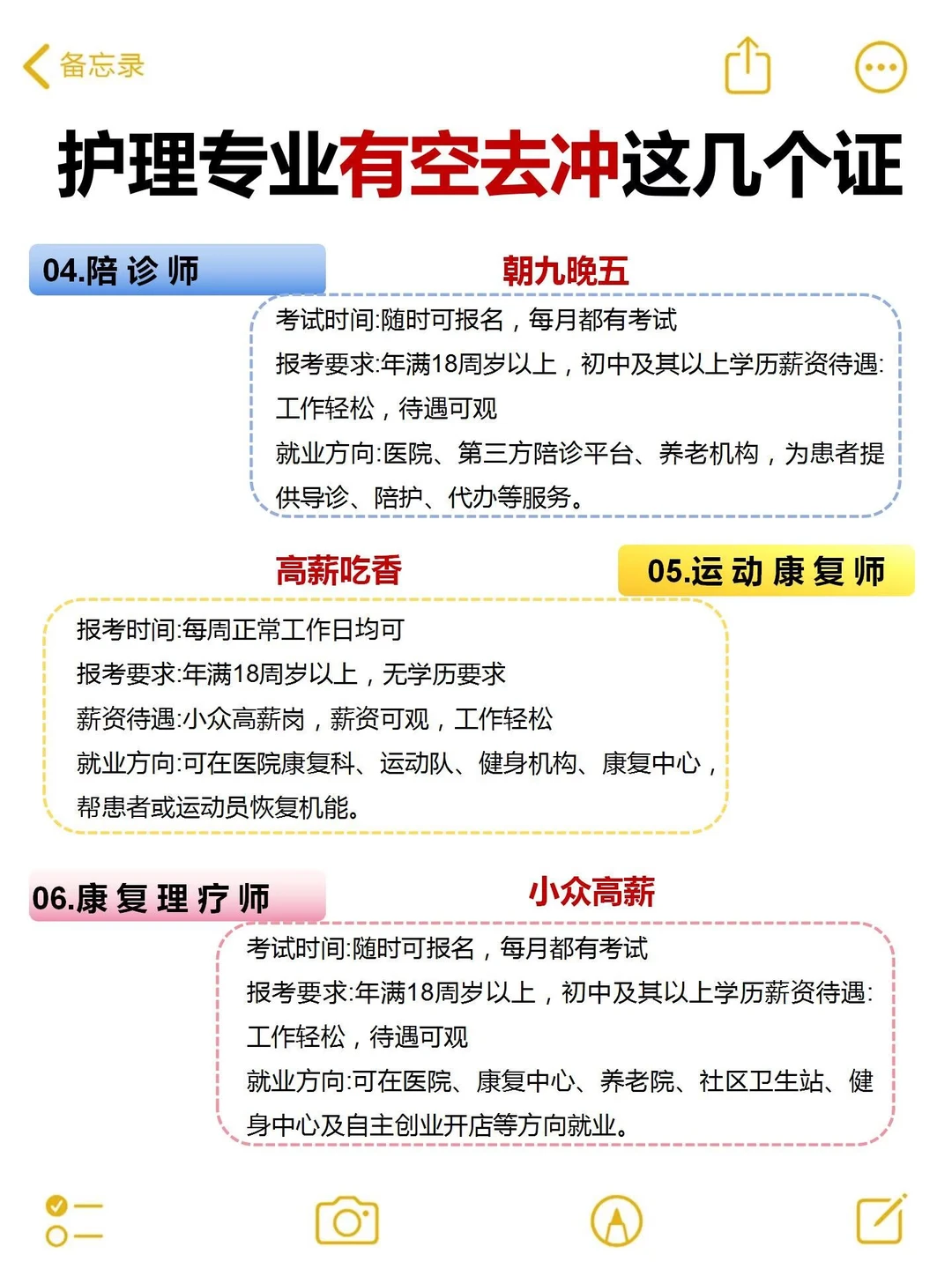 护理专业别只盯医院！这六个证书闭眼冲