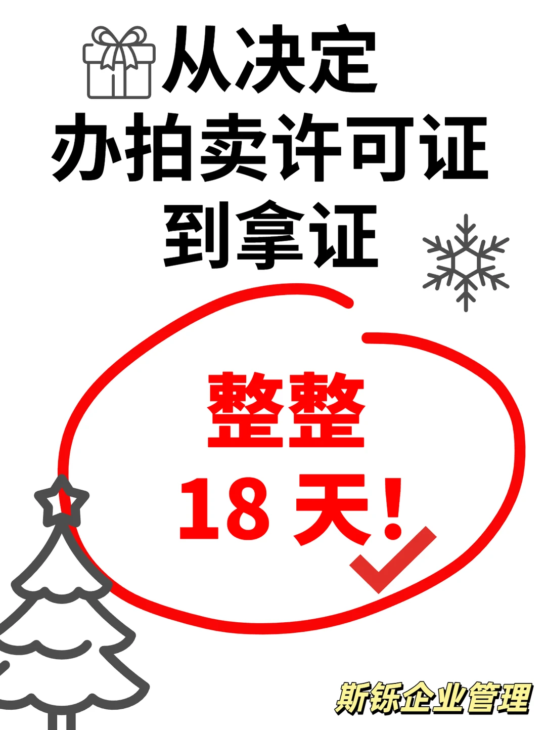 从决定办拍卖许可证到拿证，整整 18 天！