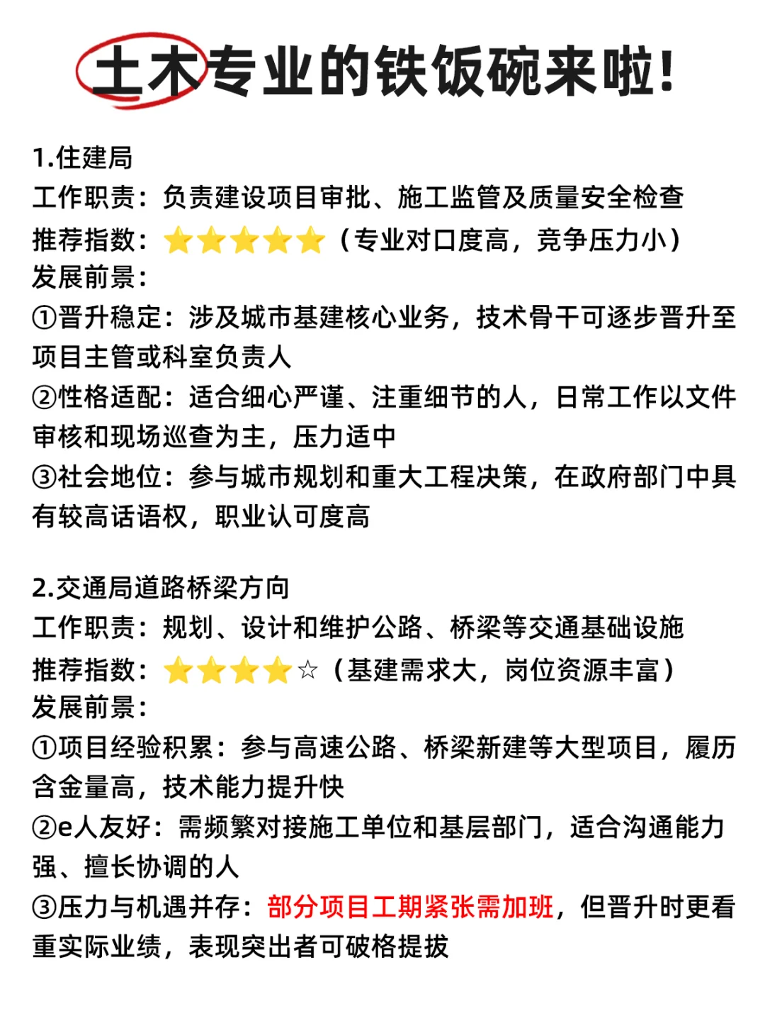 谁说土木只能去搬砖，考公真的超级香