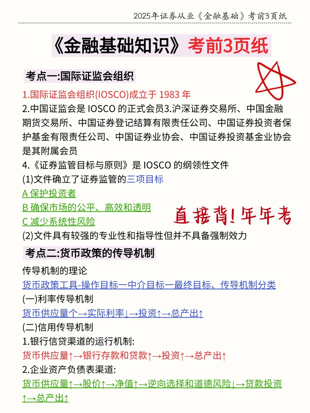周六证券从业别裸考！熬夜背完保底85+
