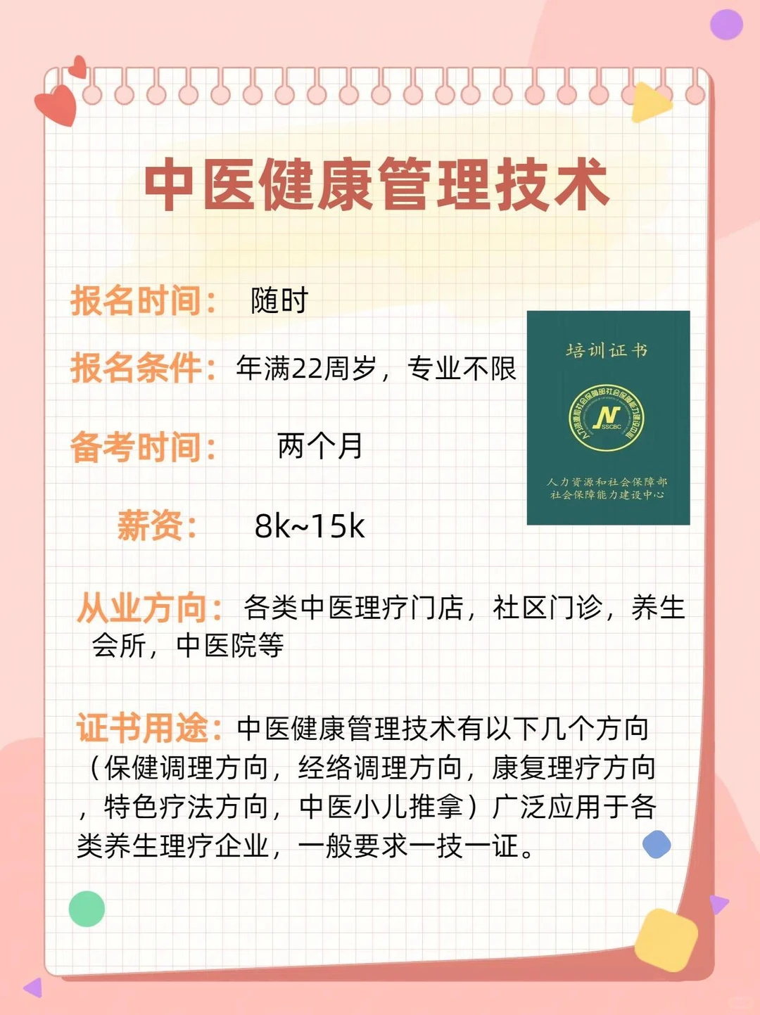 从事大健康|就去考这十个证❗含金量高🏆