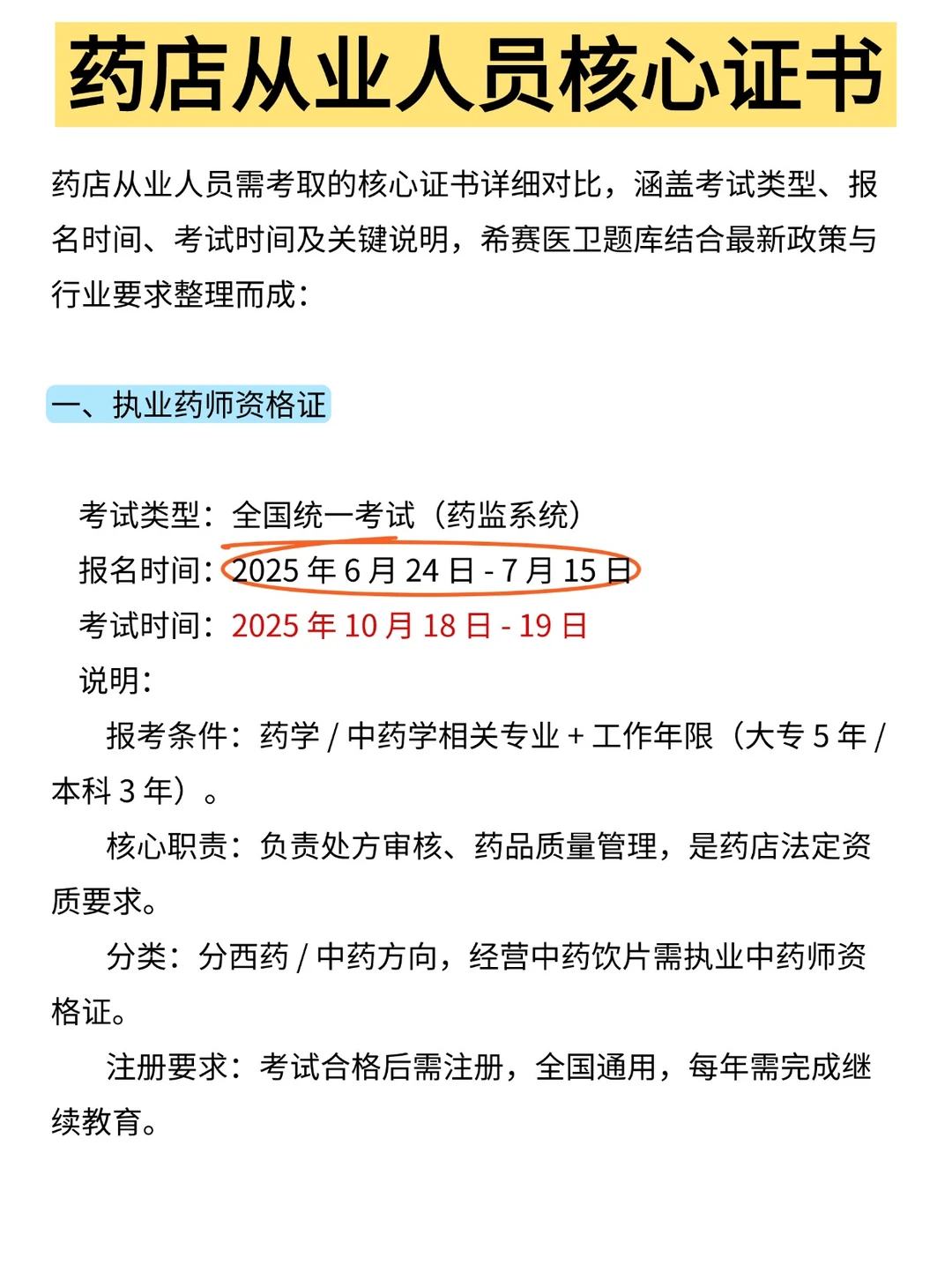 药店人核心证书推荐