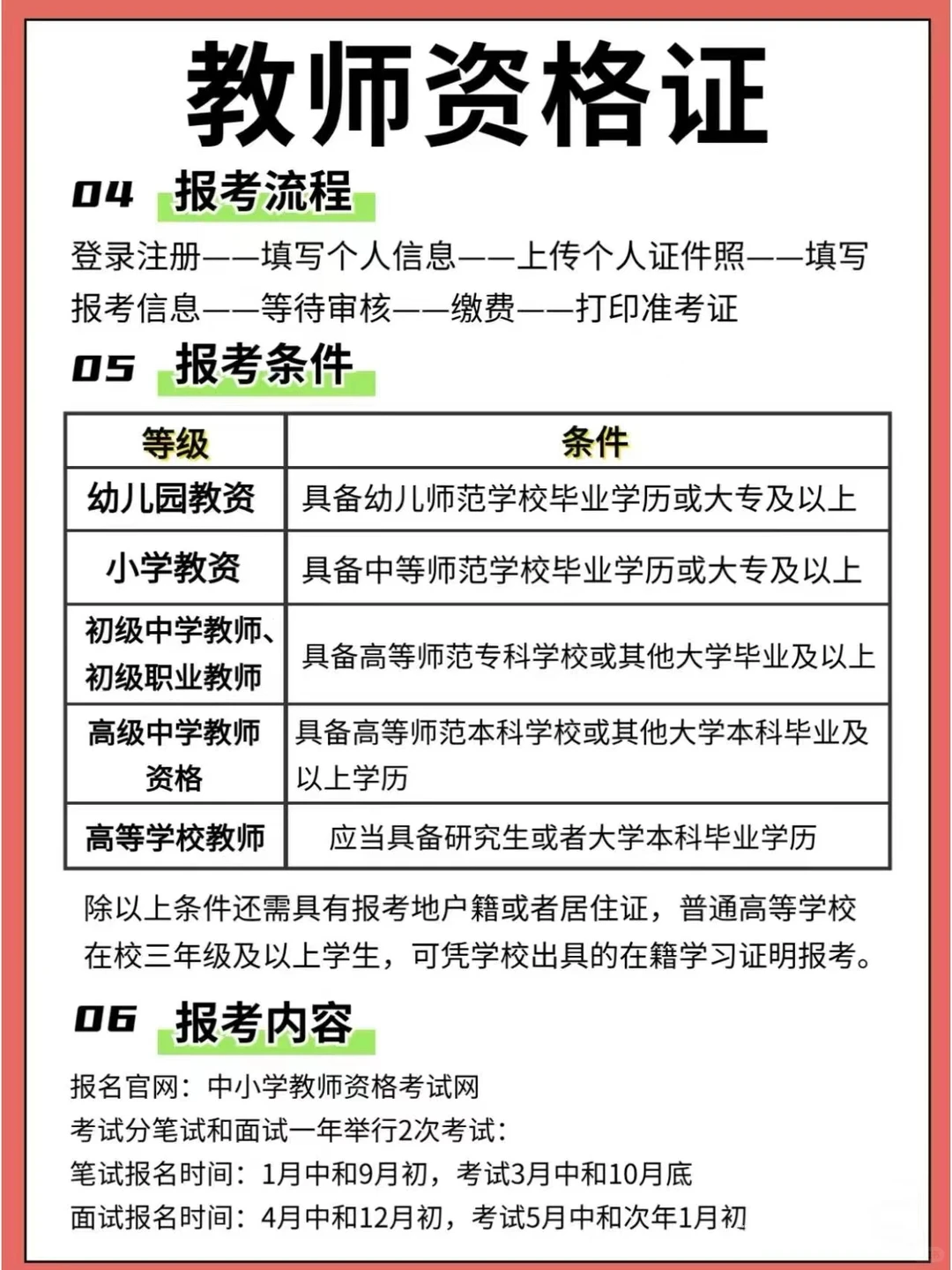 🔥🔥🔥2024教师资格证❗️超全备考指