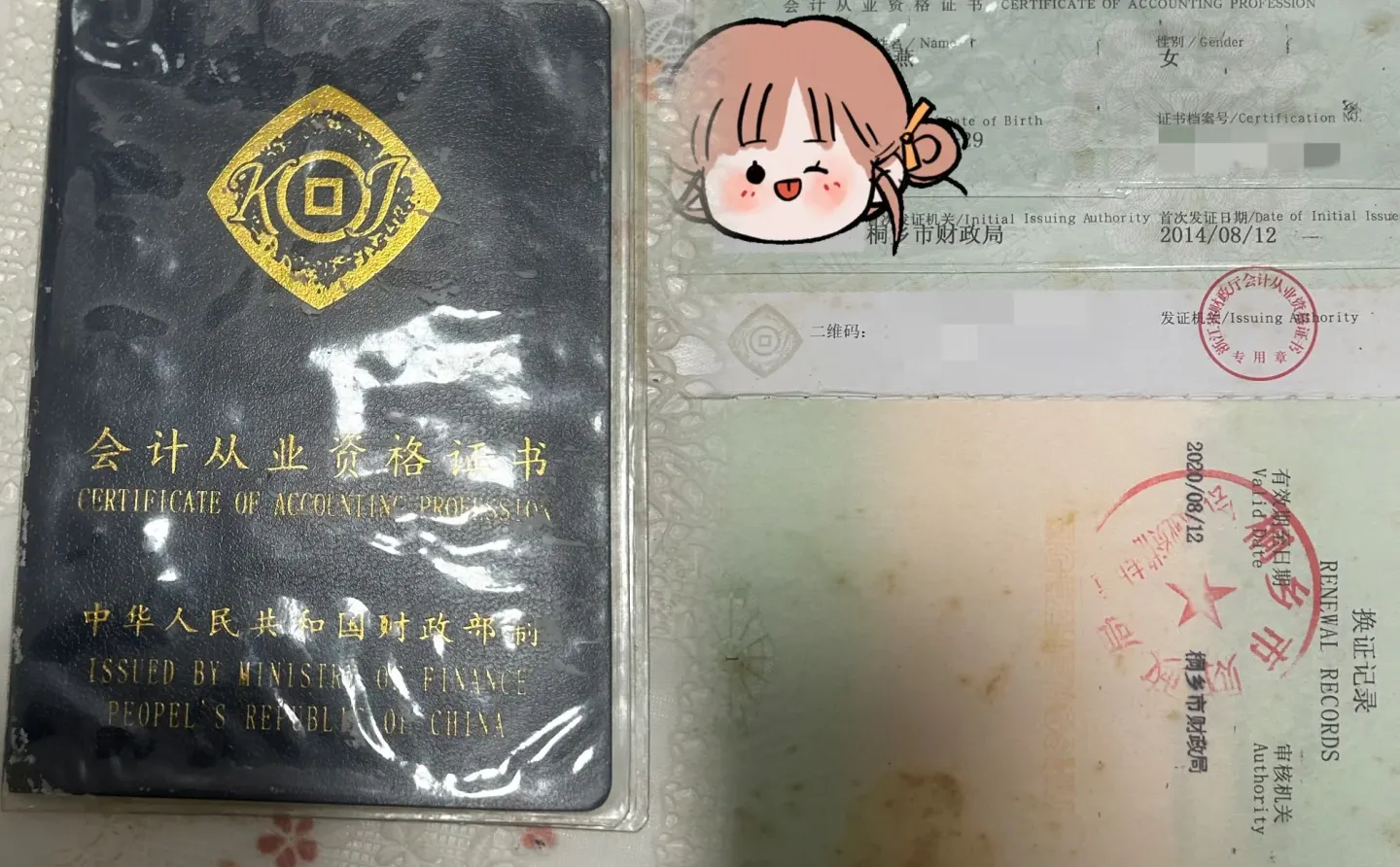 绝版的会计专业资格证