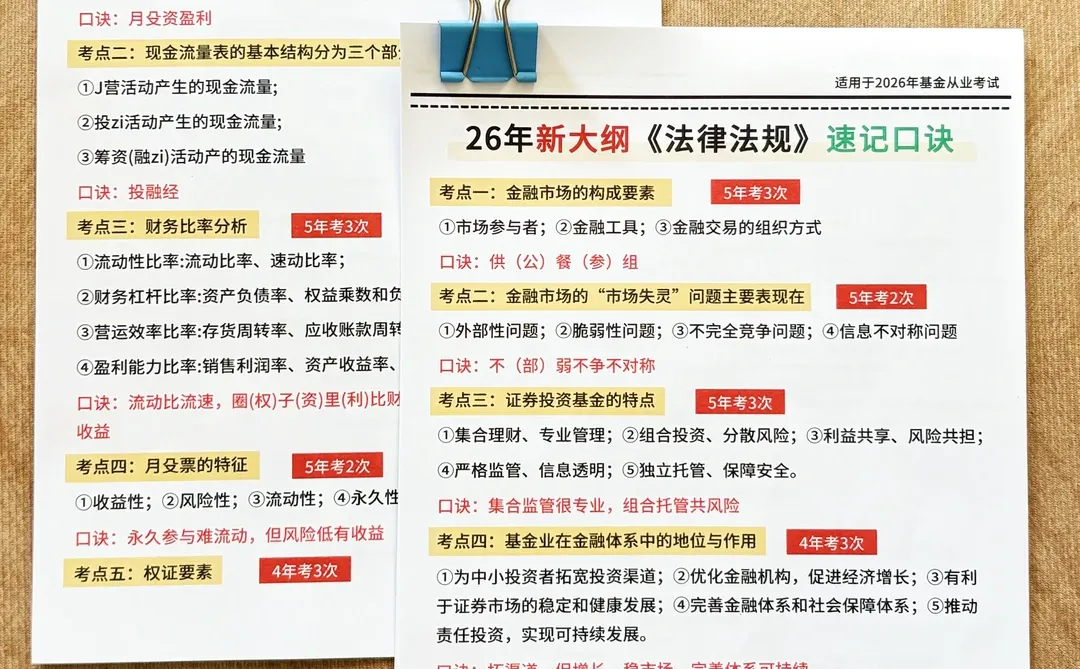 26年基金从业保姆级备考规划，没方向的快来