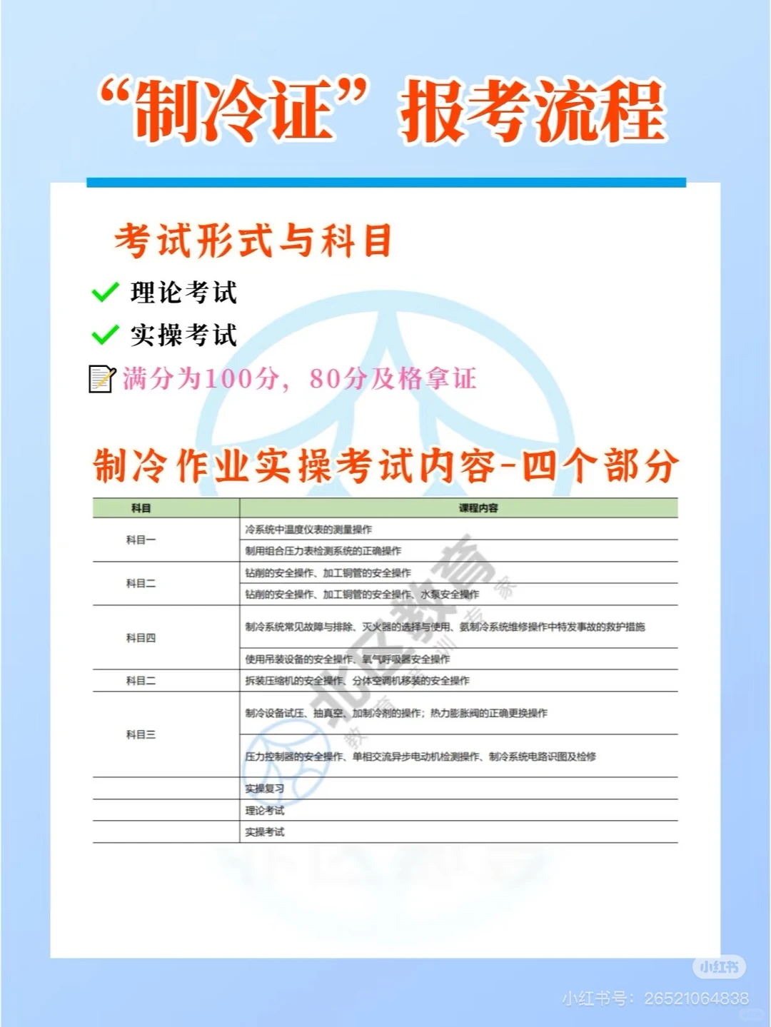 如何考制冷证？你得知道