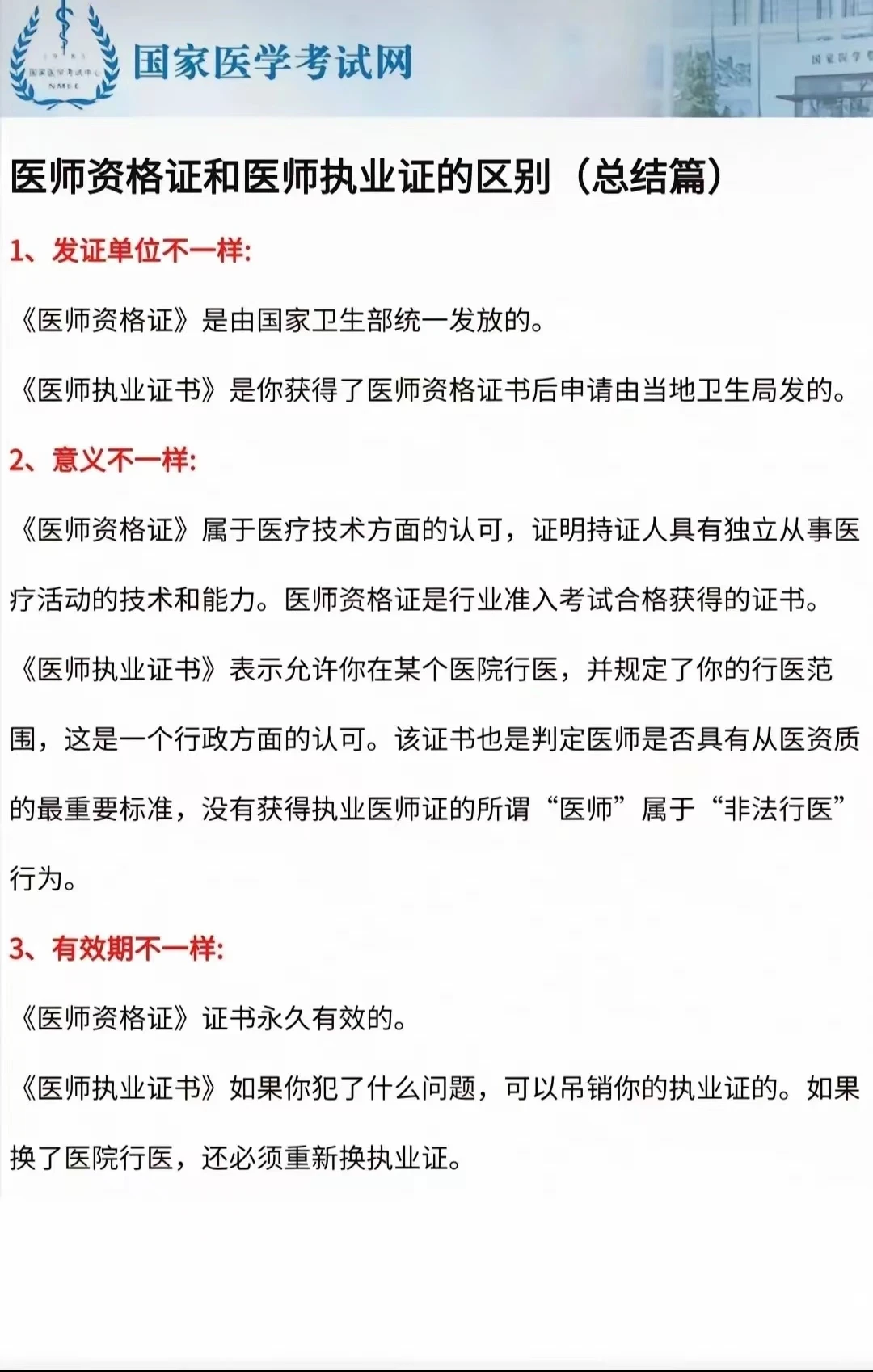 资格证和执业证的区别