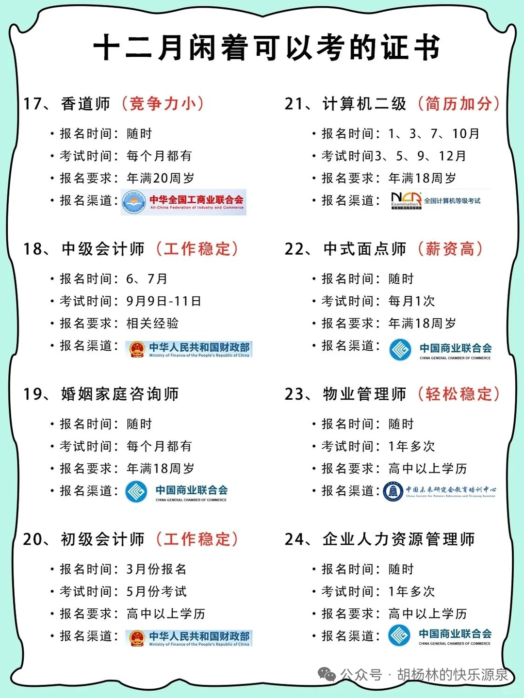 有空考个证吧！