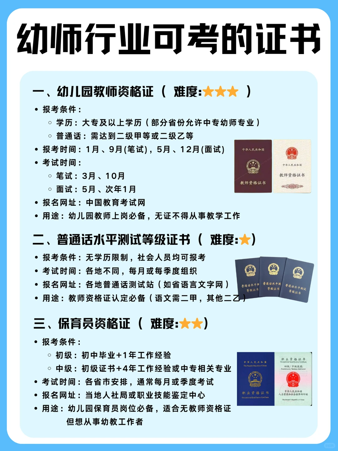 📚 幼师必看！这些证书让你薪资翻倍
