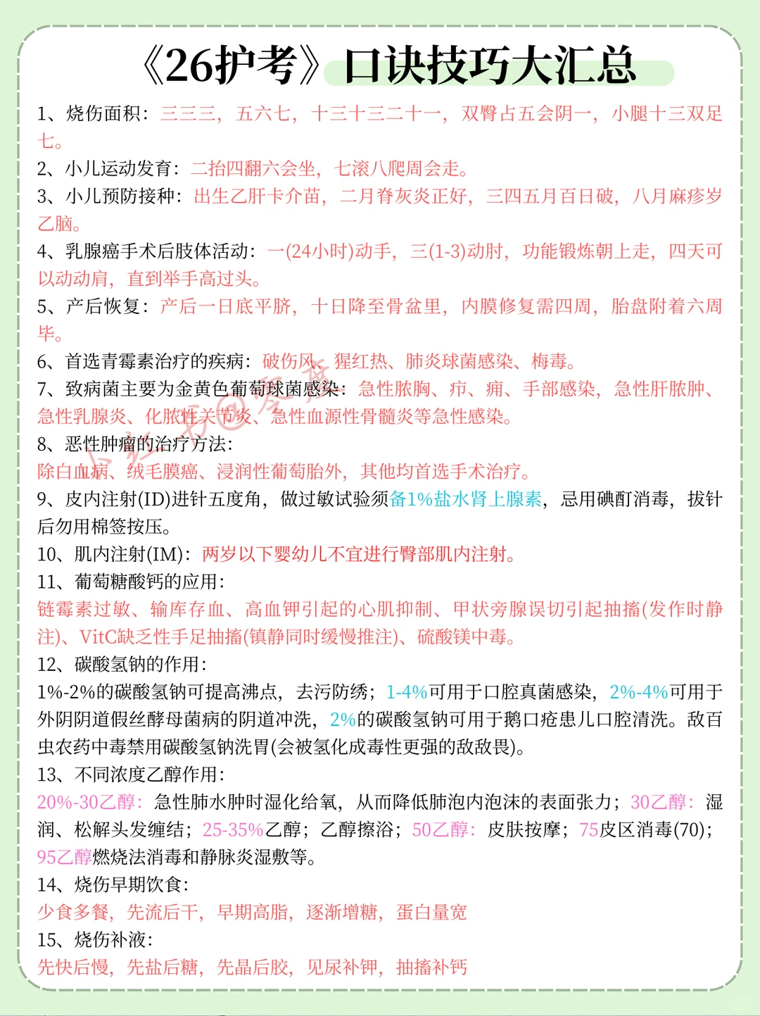 姐去年就是这样逼自己一次过护资考试的