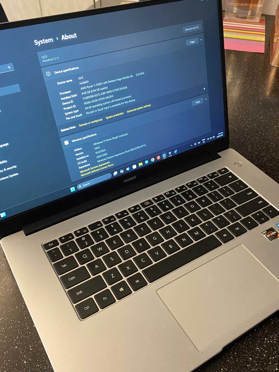➗闲置HUAWEI MATEBOOK D15💻