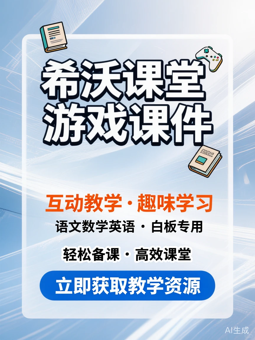 希沃课堂游戏课件，教学互动新神器