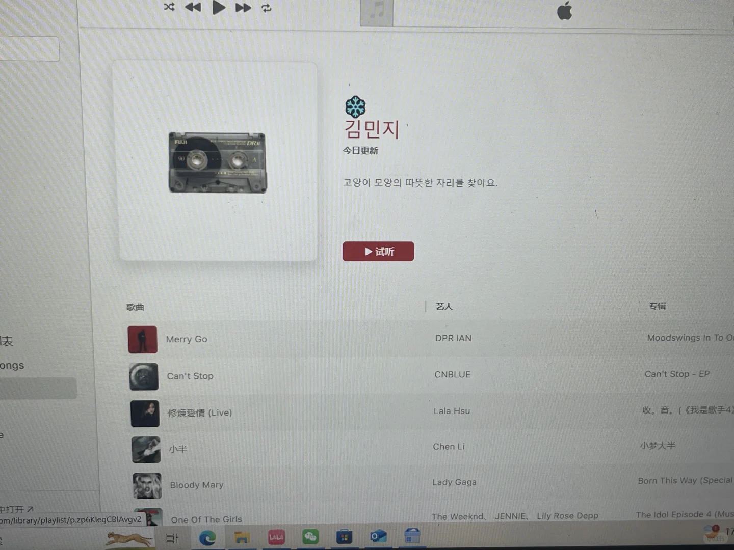 网页版Apple Music为啥听不了歌呀